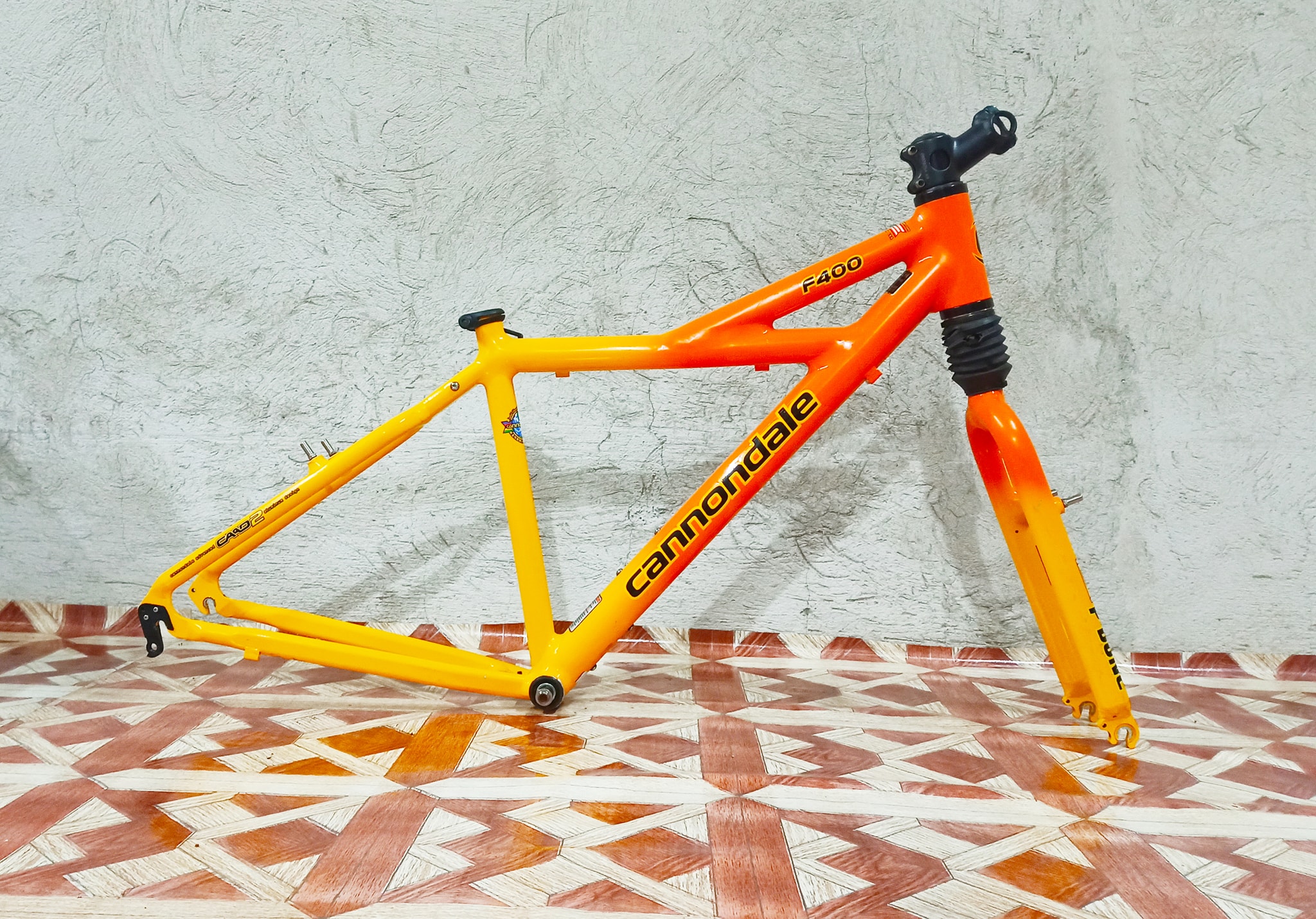 Cannondale F400 polished aluminum frame set for sale