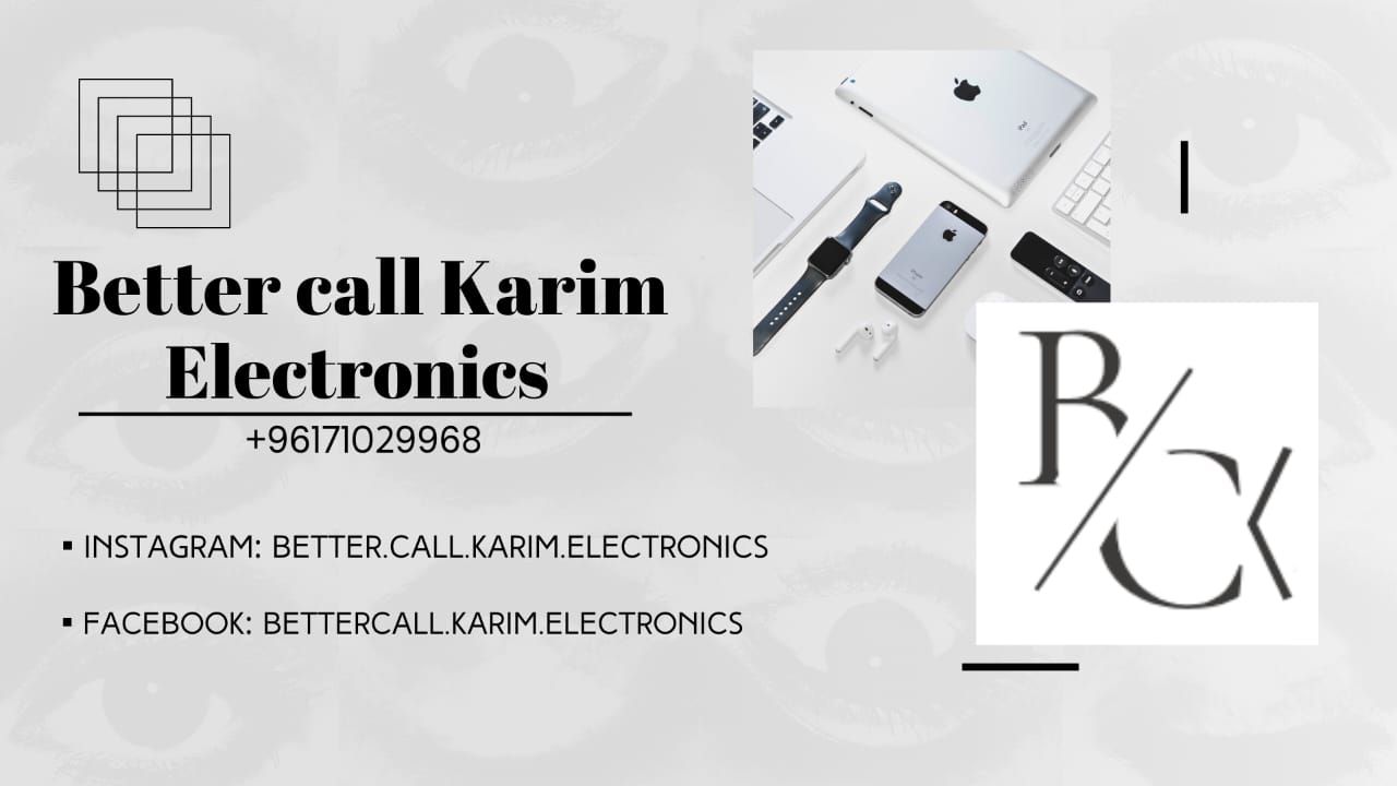 Bettercall.karim.electronics