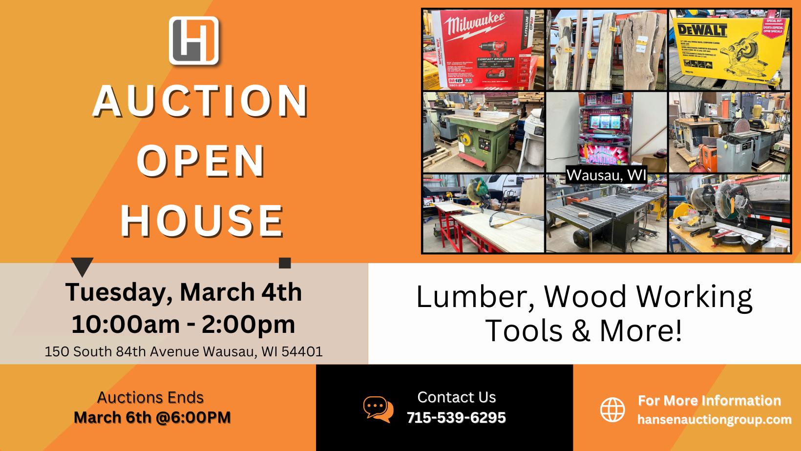 Open House and Auction Preview | Wausau, WI Auction