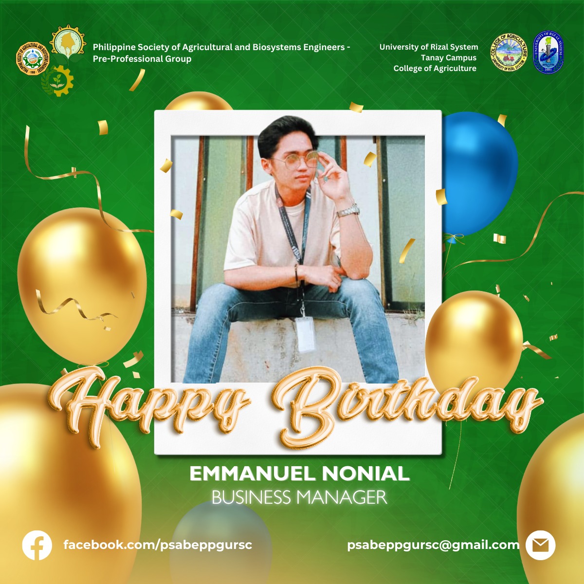 Happy Birthday to our incredible Business Manager, Emman! 🥳 Your hard ...