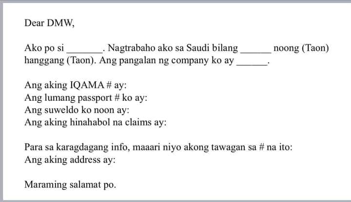 SPAM-MMG | Magandang Gabi po sa lahat,yan po ang format ng inyong ...