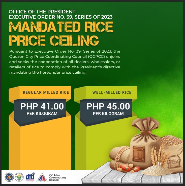 MANDATED RICE PRICE CEILING Base... - Quezon City Government | Facebook