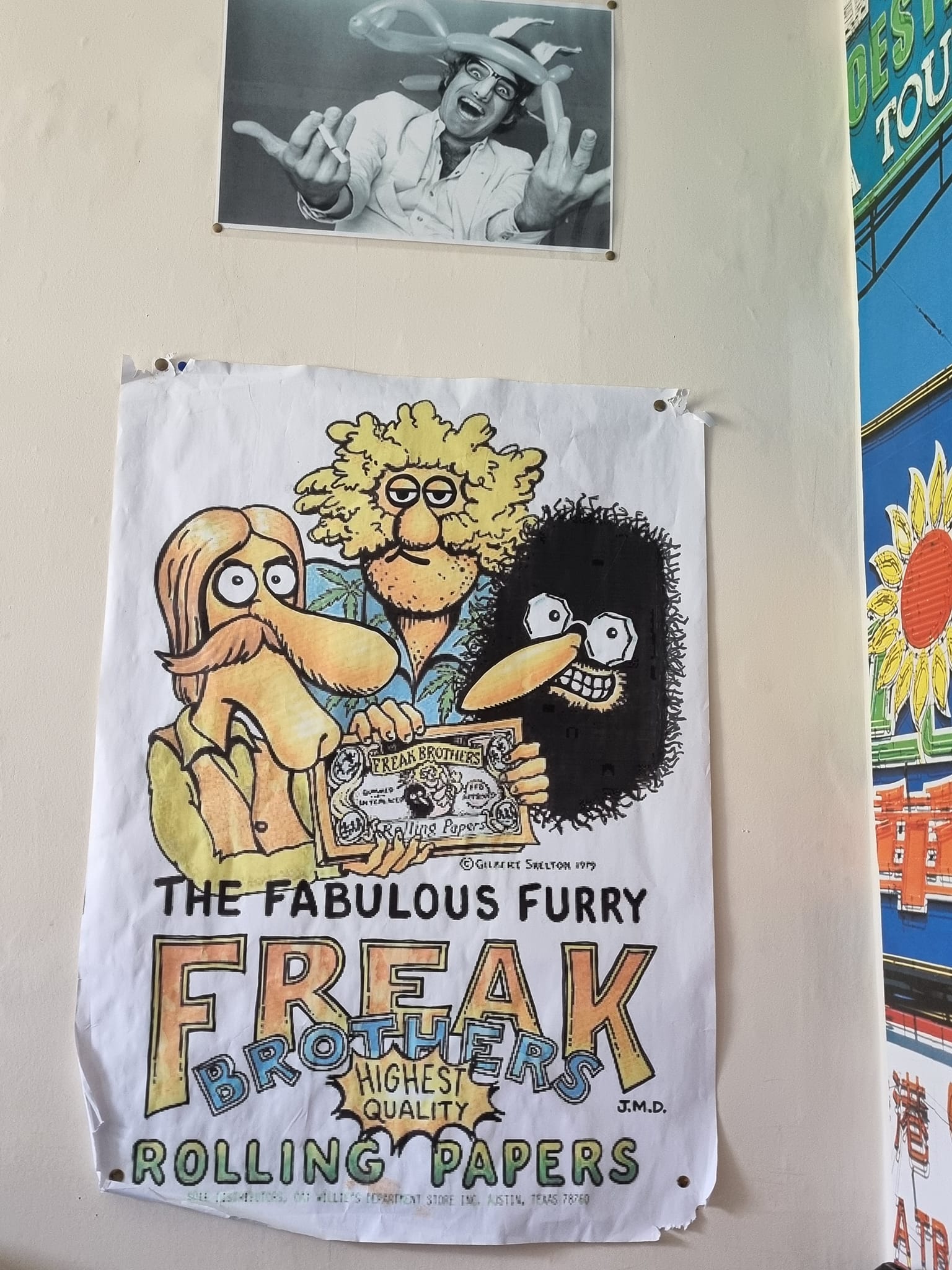 Original Fabulous Furry Freak Brothers poster still available