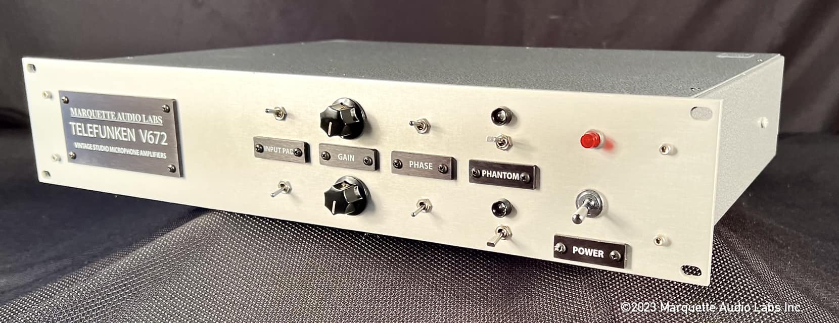 Sonicworld microphone preamp with Telefunken V672 transformers