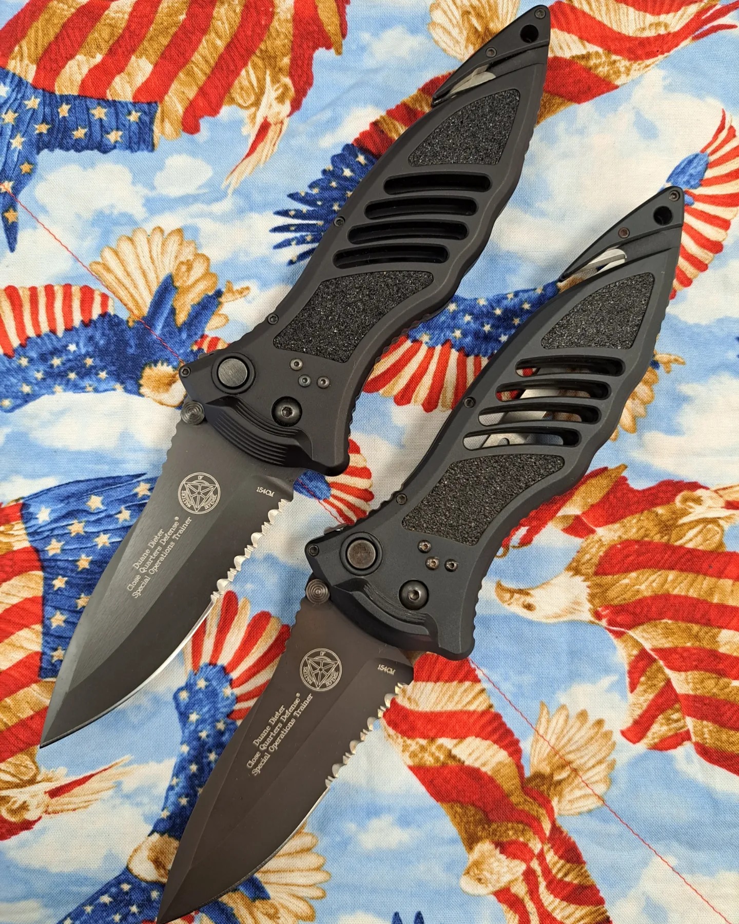 Masters of Defense Dieter CQD knives and Leatherman Surge