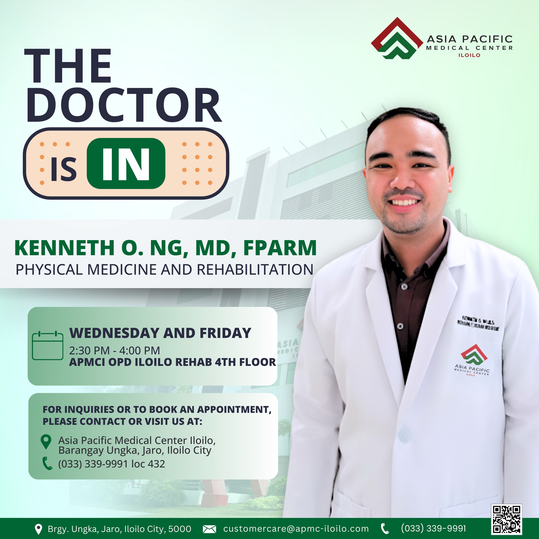 Asia - Meet 𝗗𝗿. 𝗞𝗲𝗻𝗻𝗲𝘁𝗵 𝗢. 𝗡𝗴, our expert in Physical Medicine and ...