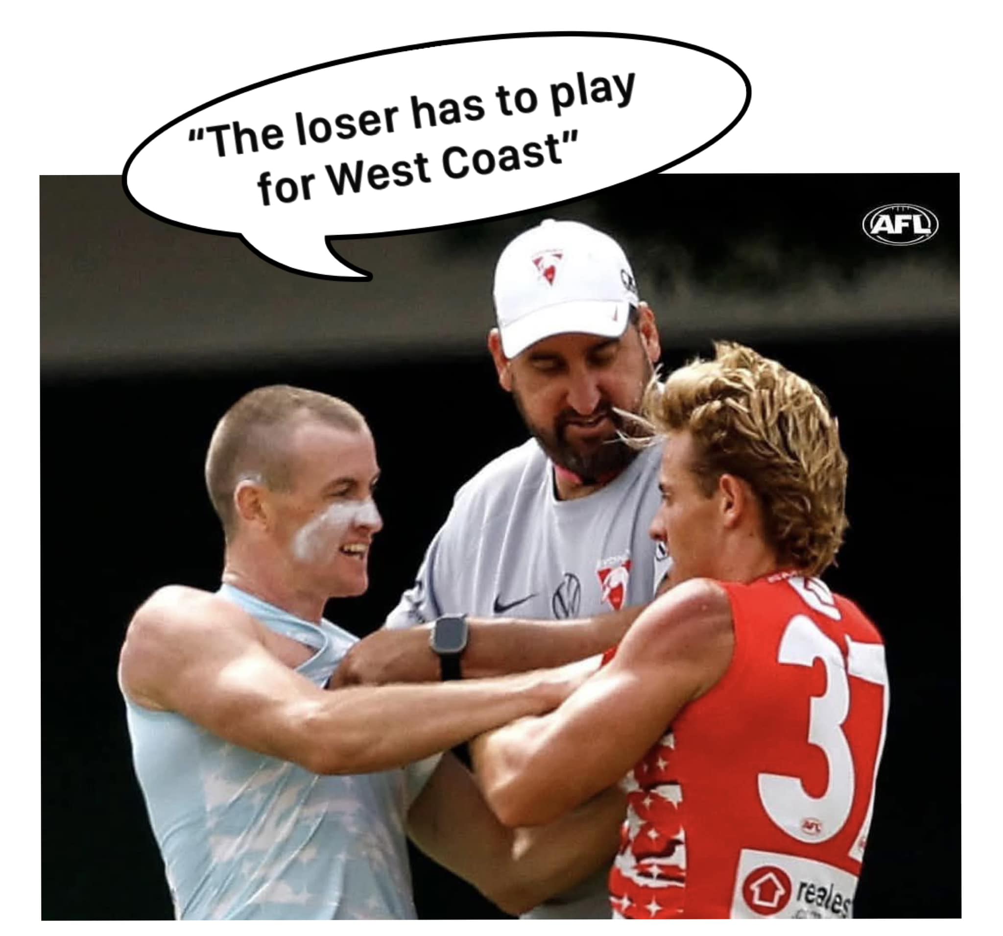 What Dean Cox said to ignite the scuffle! - AFL Memes Official | Facebook