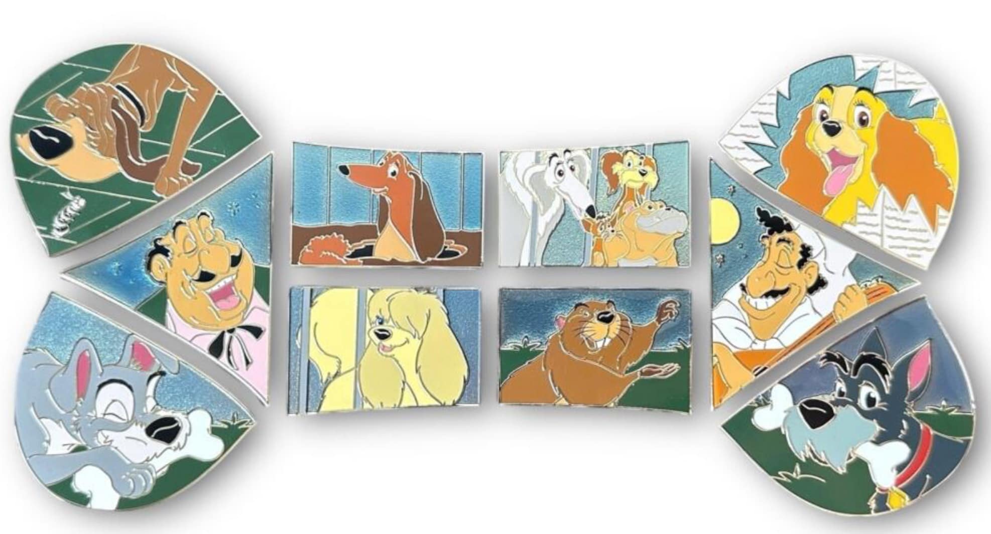 Does anyone have Lady and the Tramp puzzle piece pins for trade or