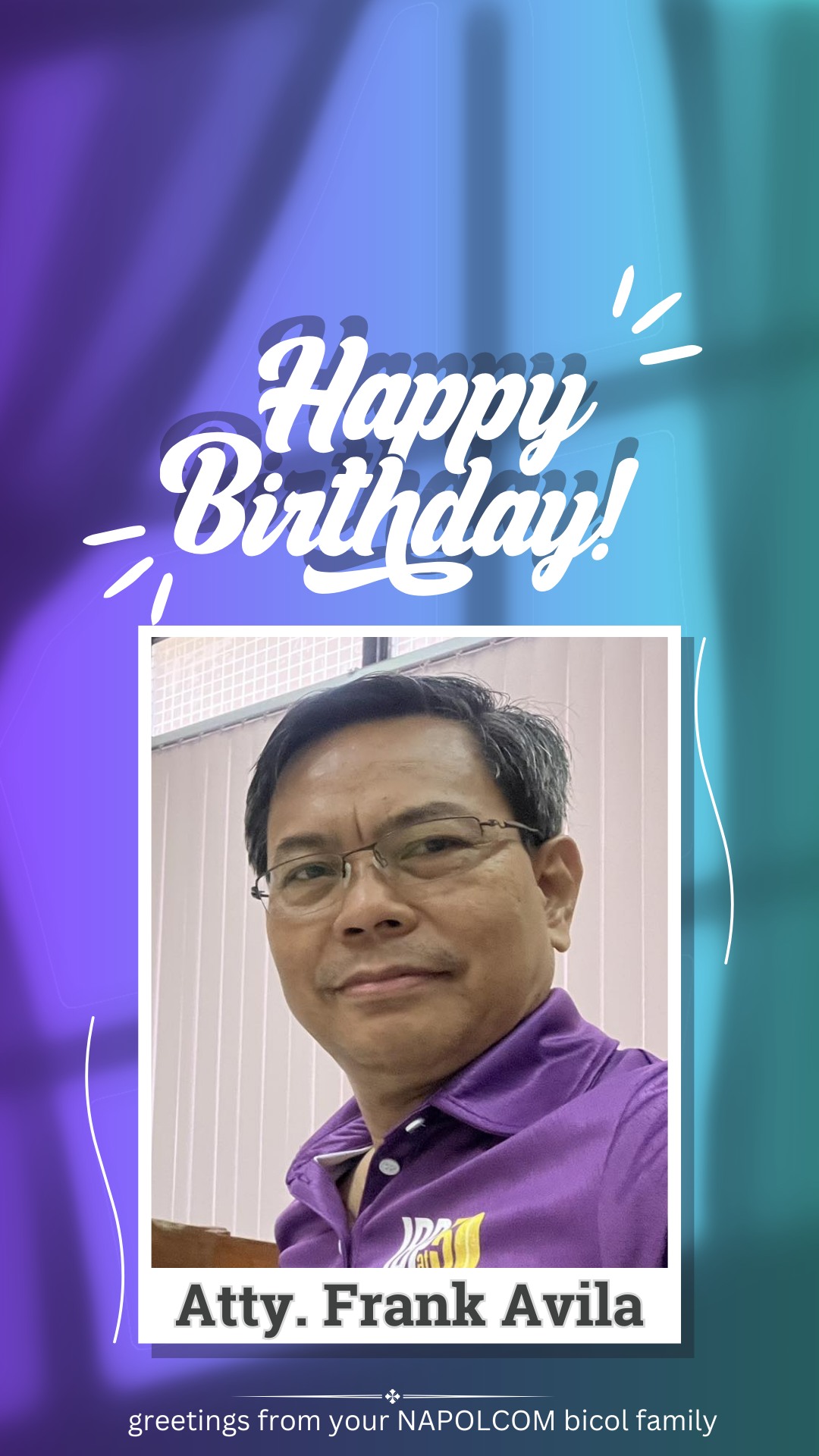 Happy Birthday, RAB Chair... - Napolcom Regional Office 5 | Facebook