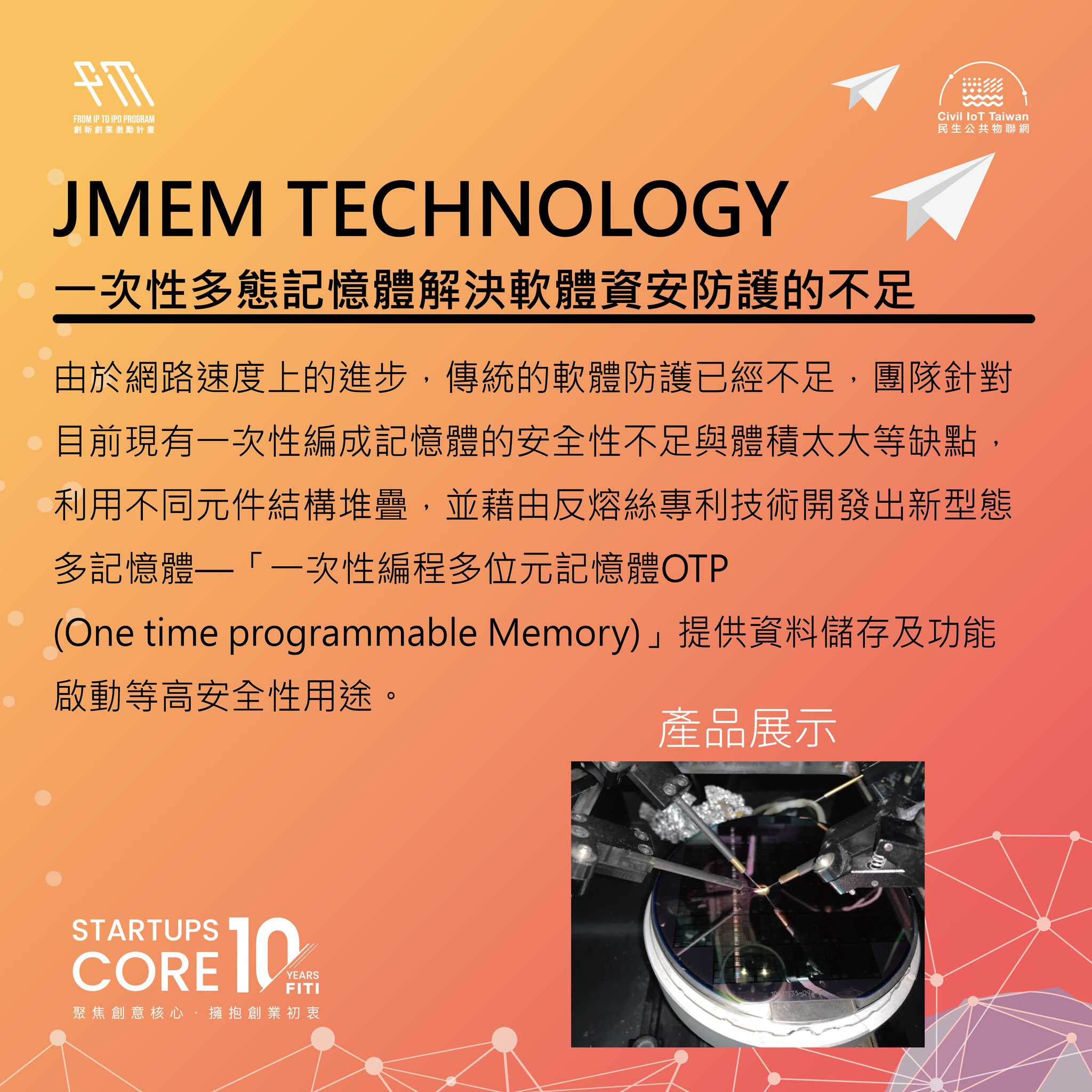 創新創業激勵計畫 - 【#FITIxCIOT團隊介紹｜2022-1】 ｜JMEM TECHNOLOGY｜ 振生半導體股份有限公司(JMEM ...