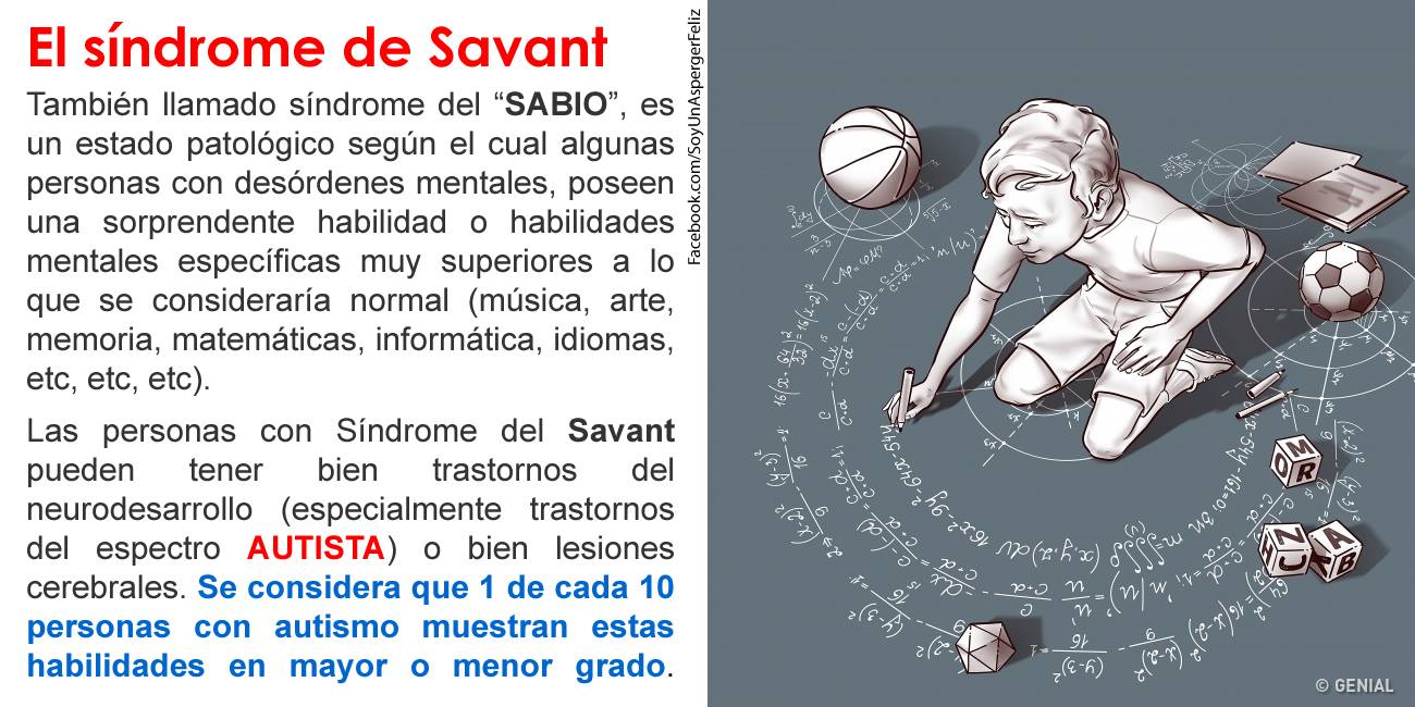Yo soy Asperger - El síndrome de Savant también llamado síndrome del ...