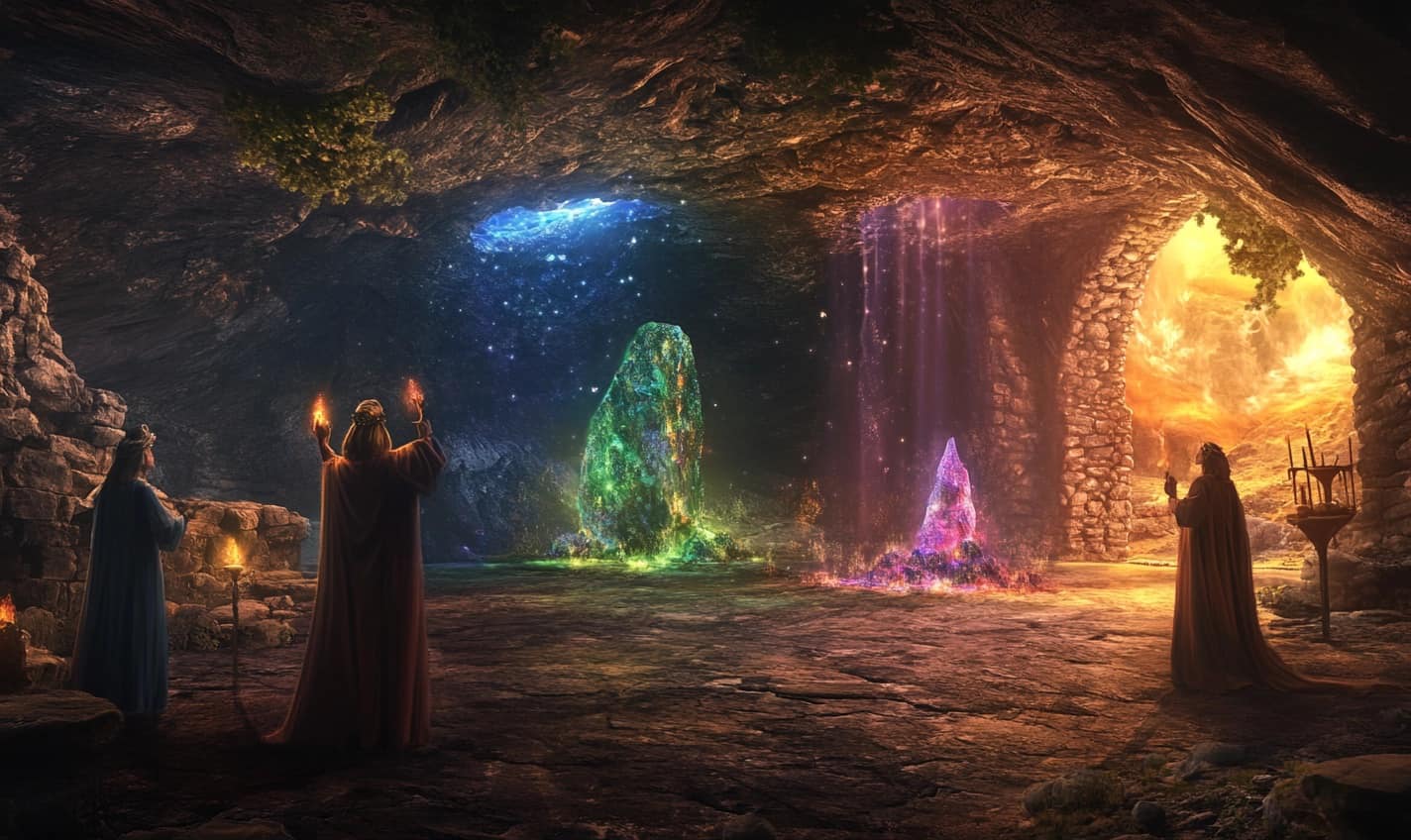 Dungeons & AI | A geomantic ritual