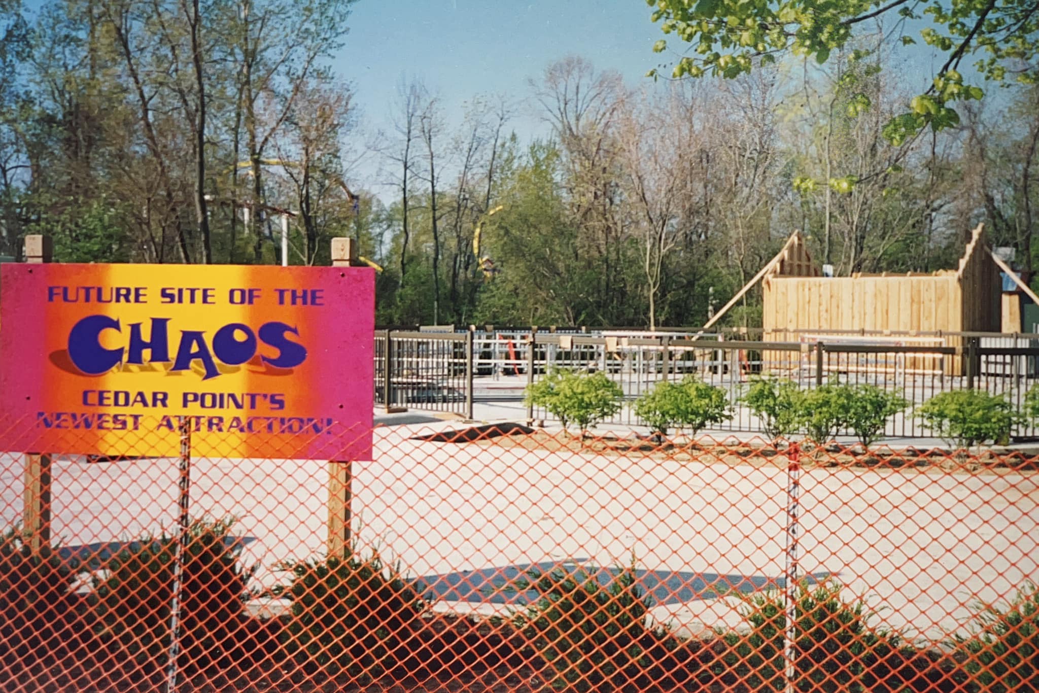 Chaos opened at Cedar Point in 1997. The ride was originally