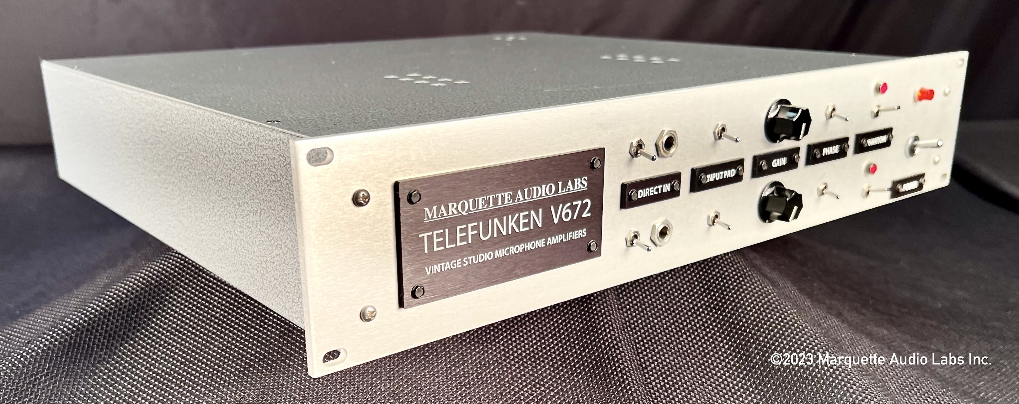 Sonicworld microphone preamp with Telefunken V672 transformers