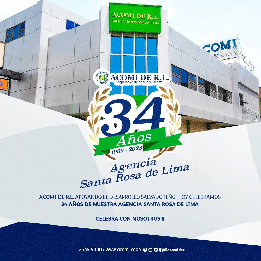 ACOMI de R.L. - Estamos de aniversario - 34 años 🎊 🎂😊...