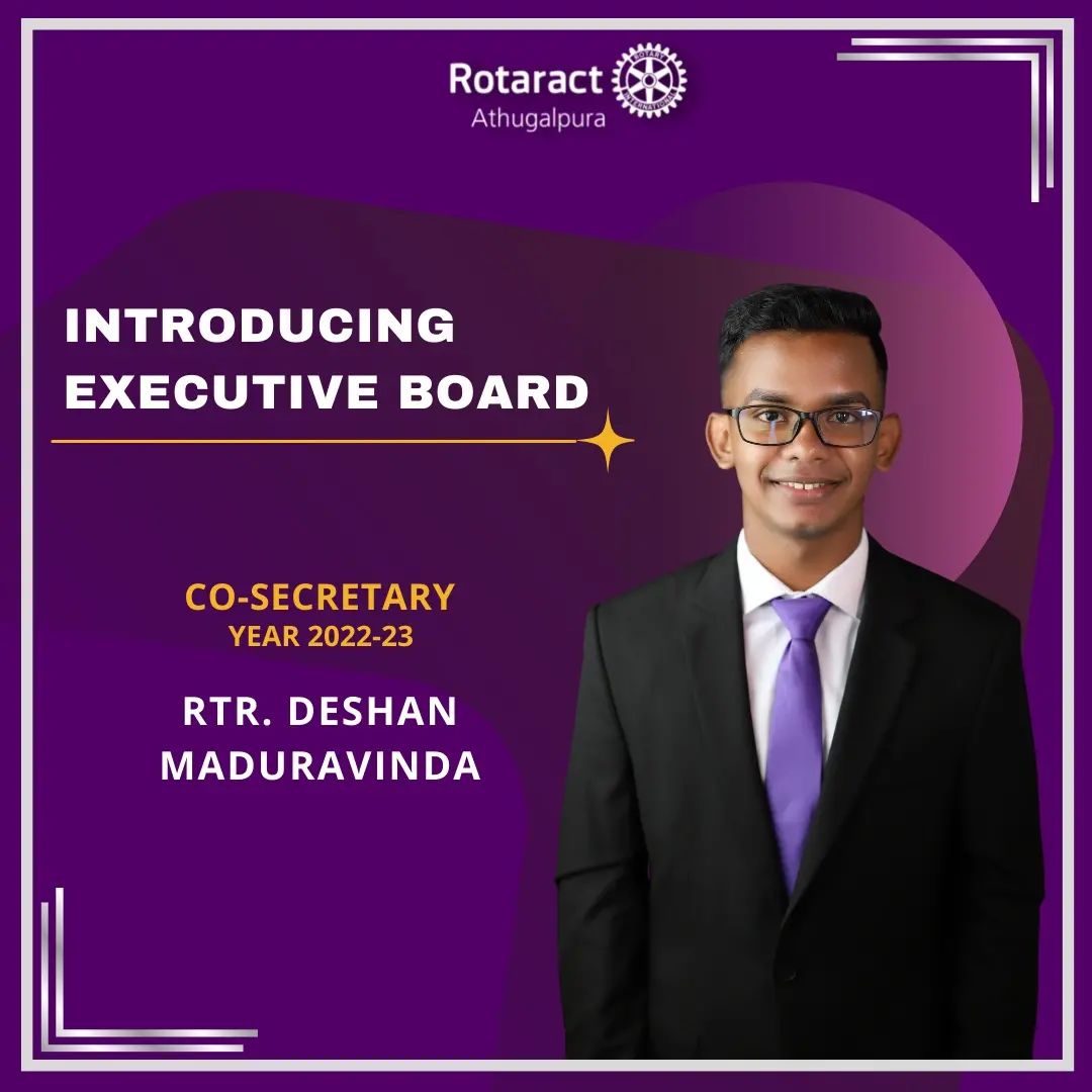 Rotaract Club of Athugalpura - “ For any great achievement, a great ...