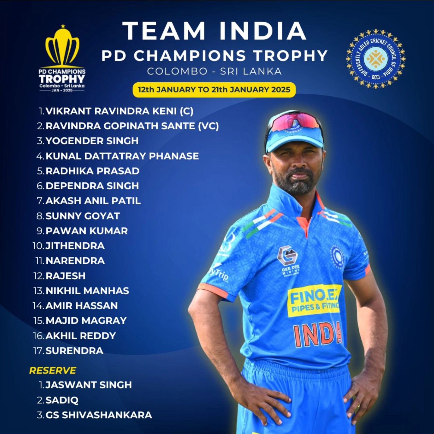 🚨 PD Team... - Differently-Abled Cricket Council Of India | Facebook