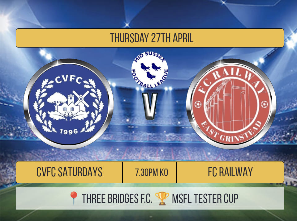 ⚽🏆 MSFL Tester Cup Final... - Charlwood Village Football Club | Facebook
