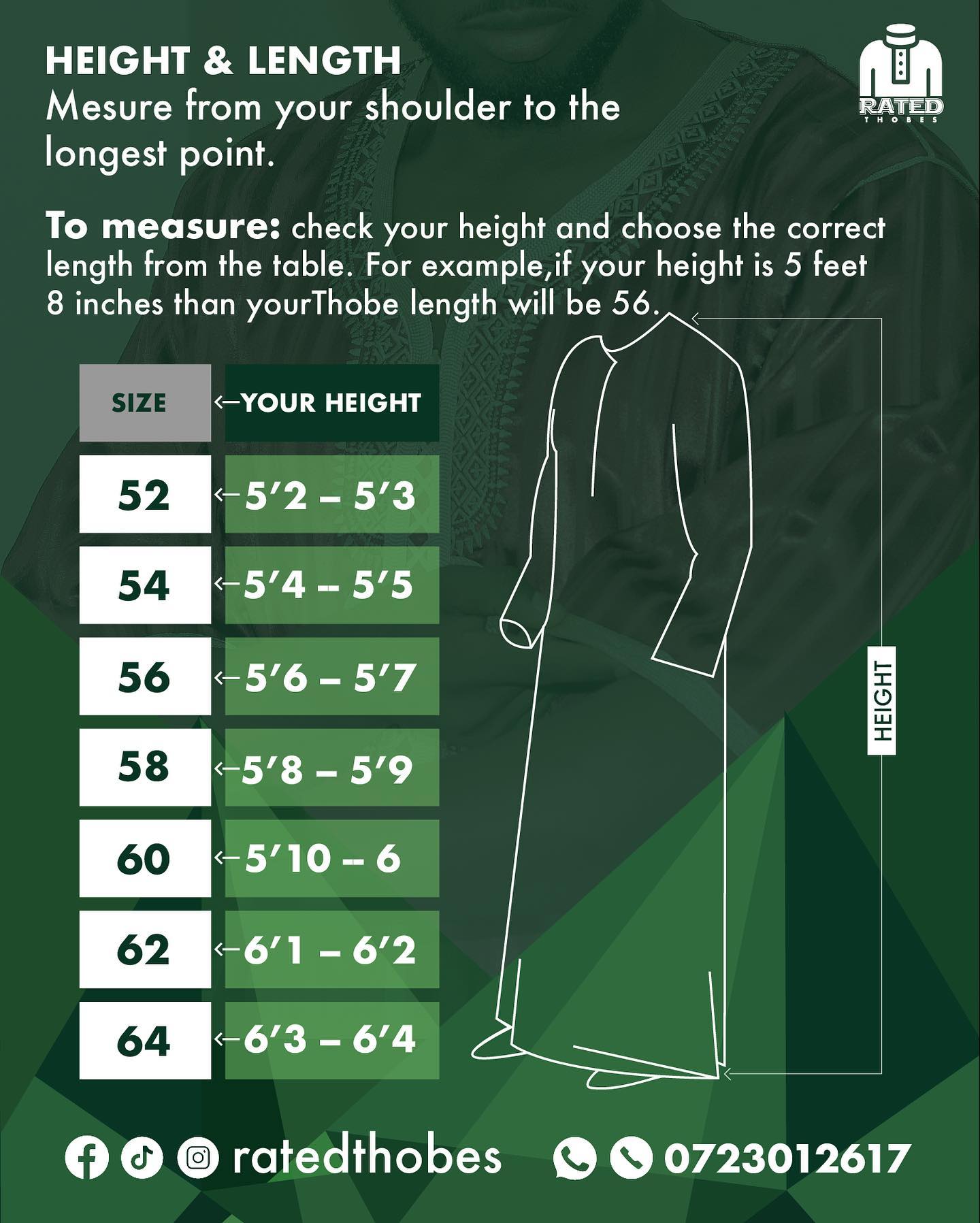 Salam wear - Our size chart will help you select the best... | Facebook