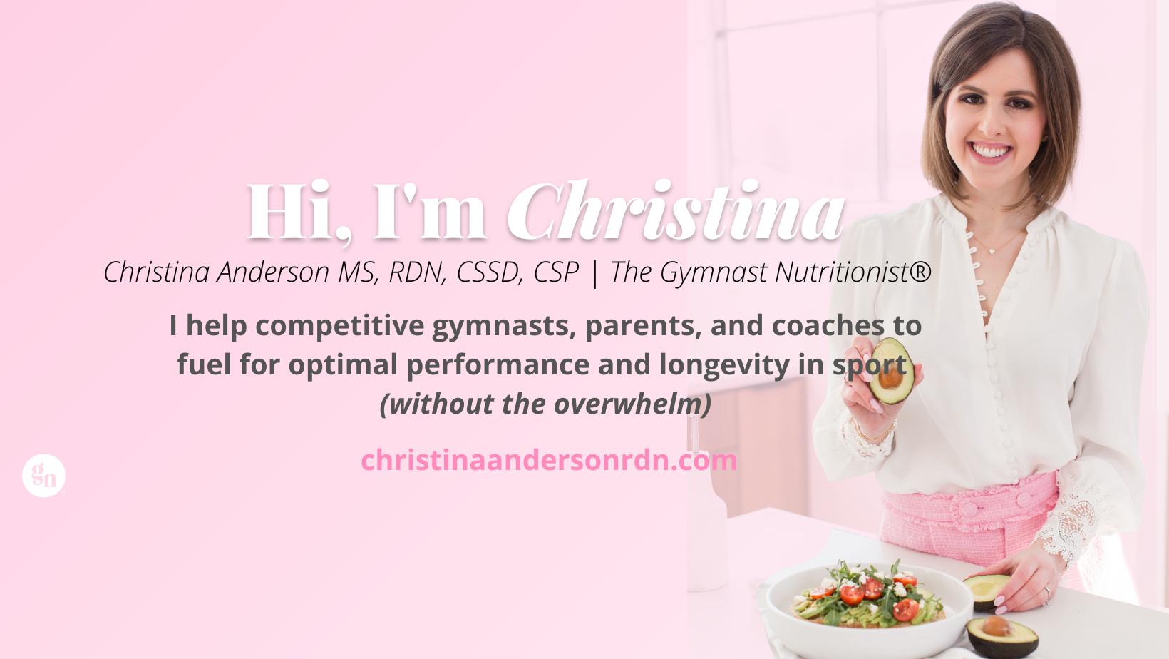 Christina Anderson RDN- The Gymnast Nutritionist