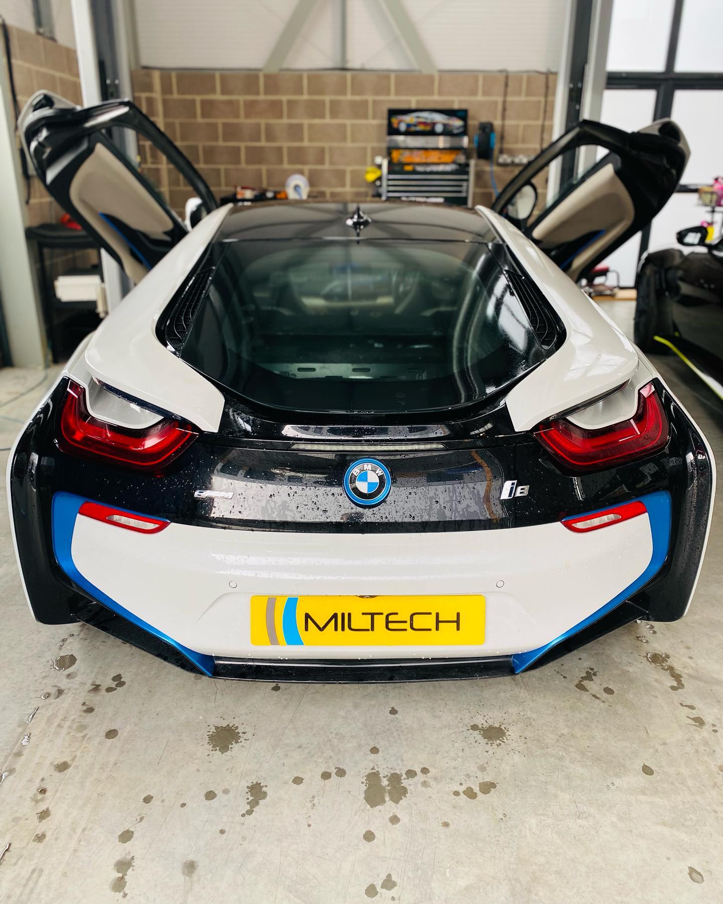 This lovely BMW i8 has been in... - Miltech Auto Performance
