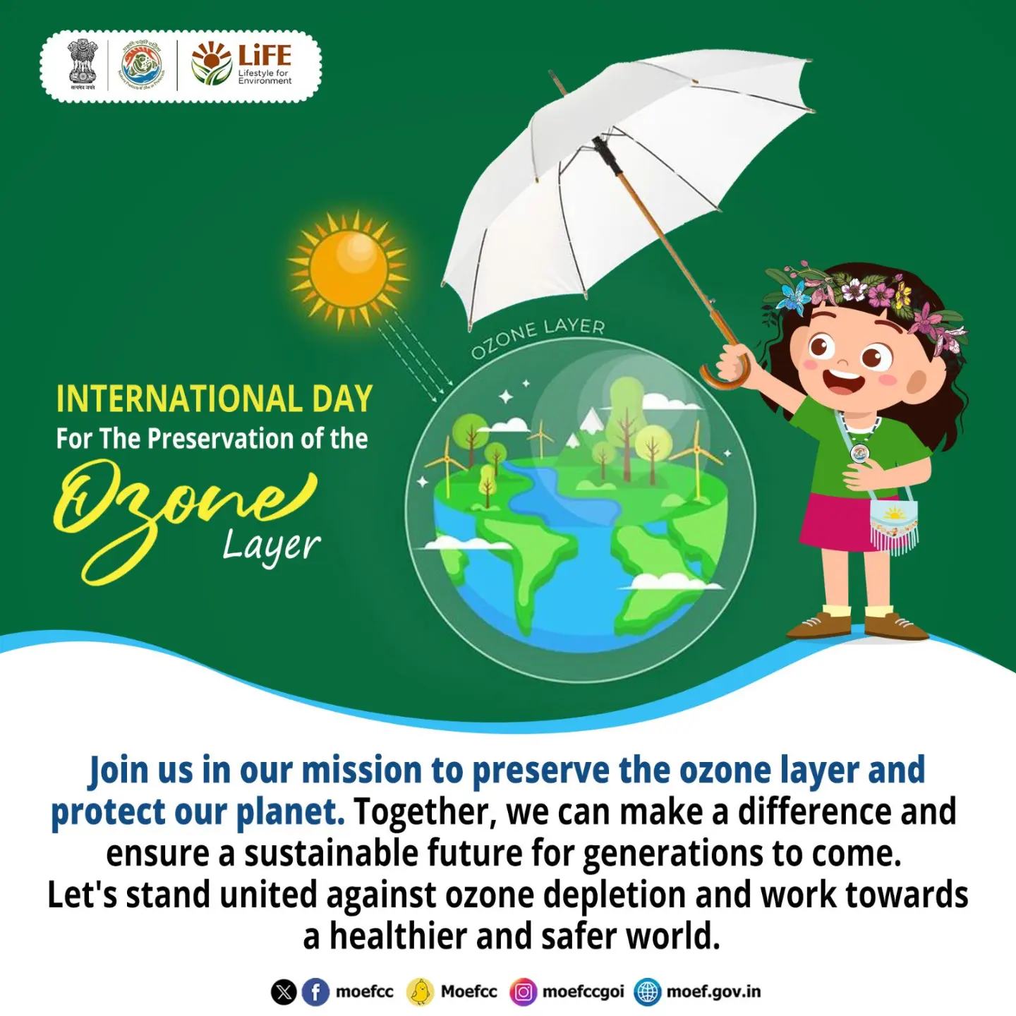 Let's join together to preserve the ozone layer and protect our planet ...