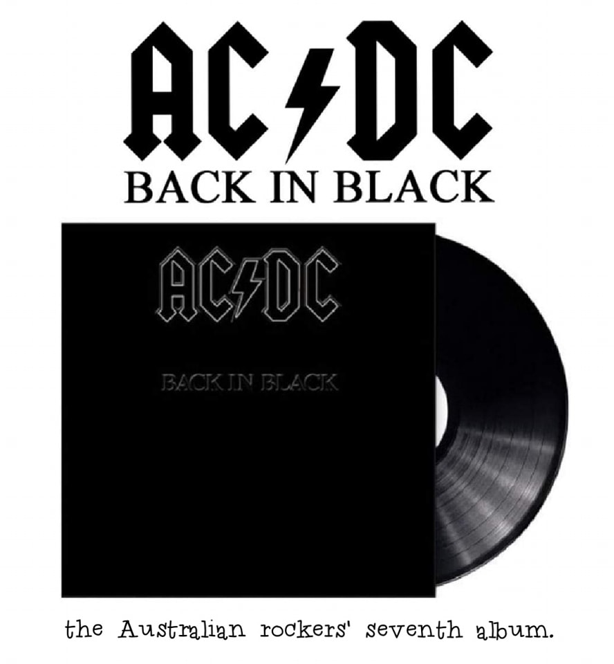 AC/DC Back in Black 1980 Japan vinyl with obi