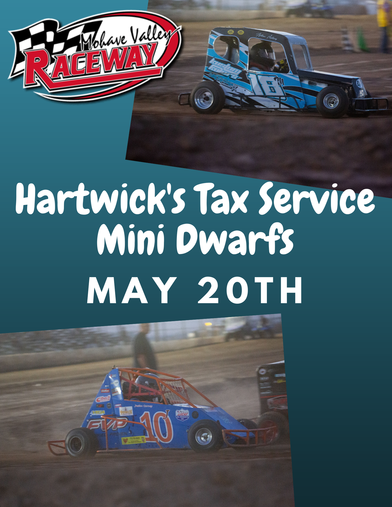 The Mini Dwarf Drivers are looking... - Mohave Valley Raceway