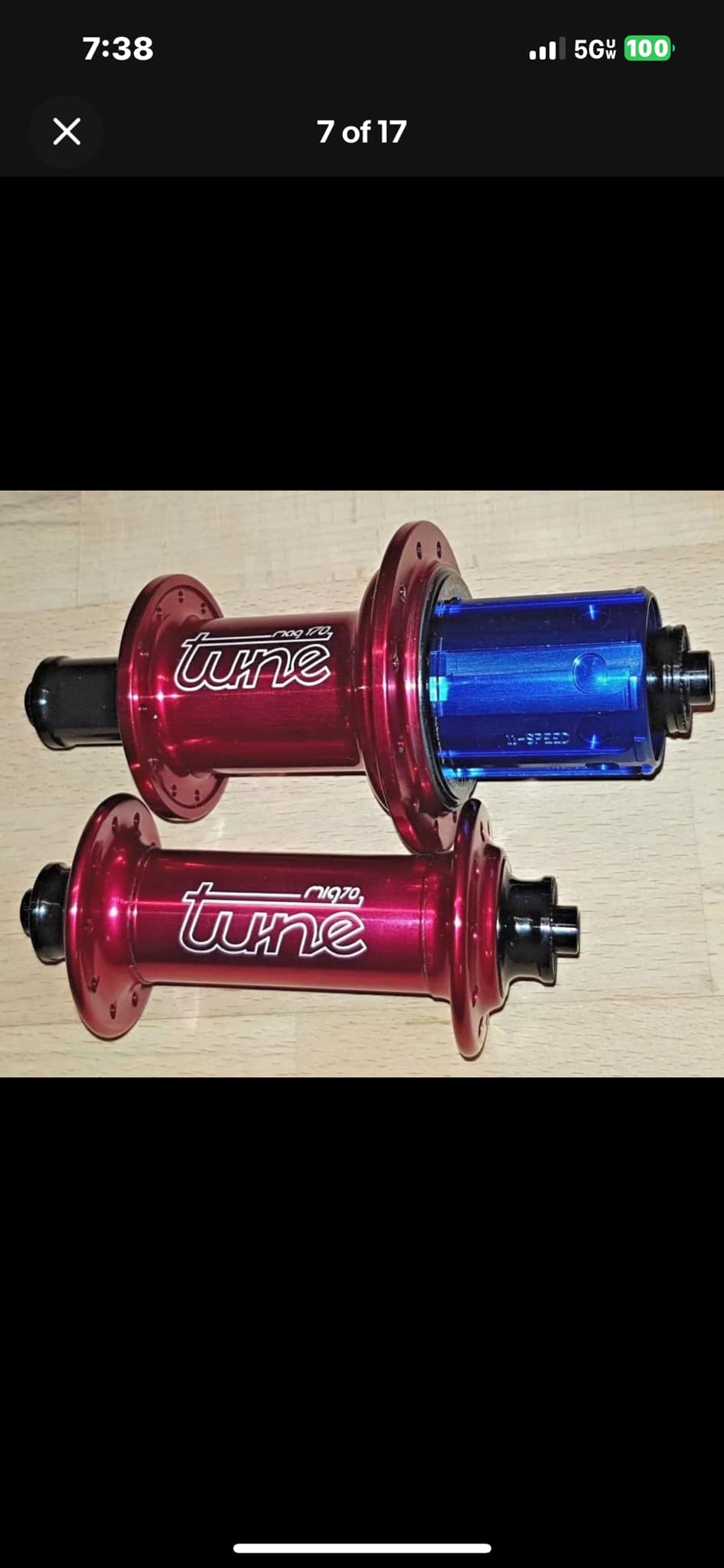 My hubs Tune Mig 70 & Mag 170 Mig 74.1 grams Mag 177.5 grams