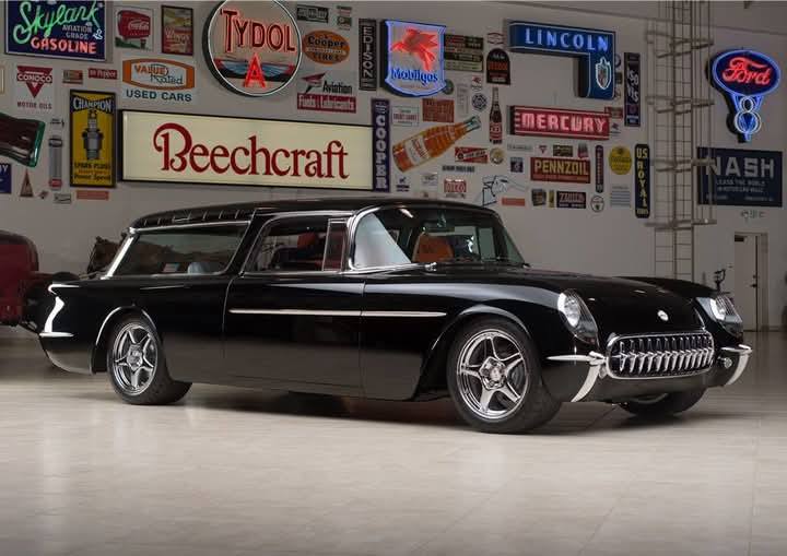 Custom 1955 Chevy Nomad with Corvette Facelift