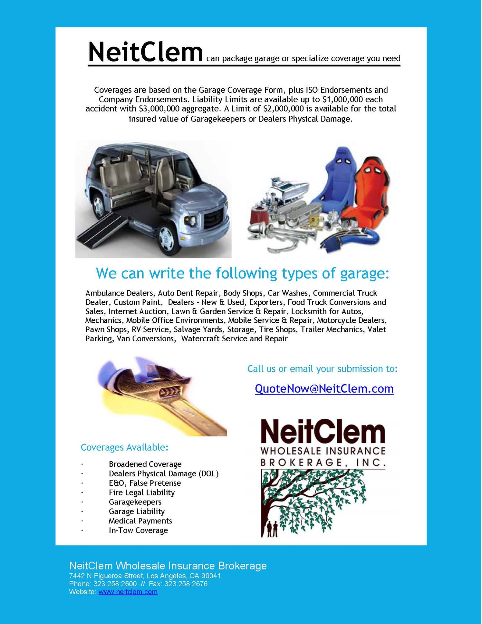 NeitClem Wholesale Insurance Brokerage | Los Angeles CA