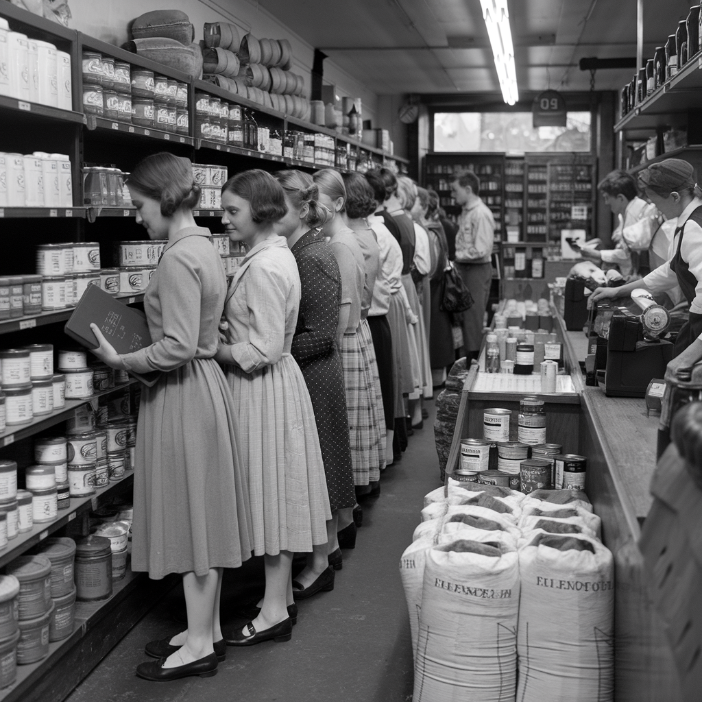 Historical - Grocery shopping in 1945 was a far different experience ...