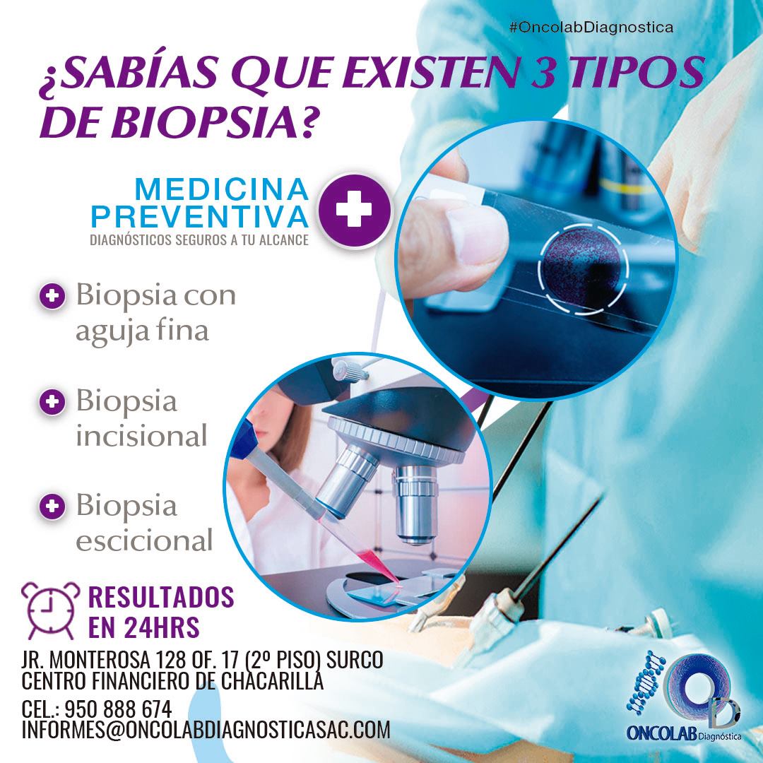 Oncolab Diagnóstica - ️ La biopsia es un método de estudio directo por ...