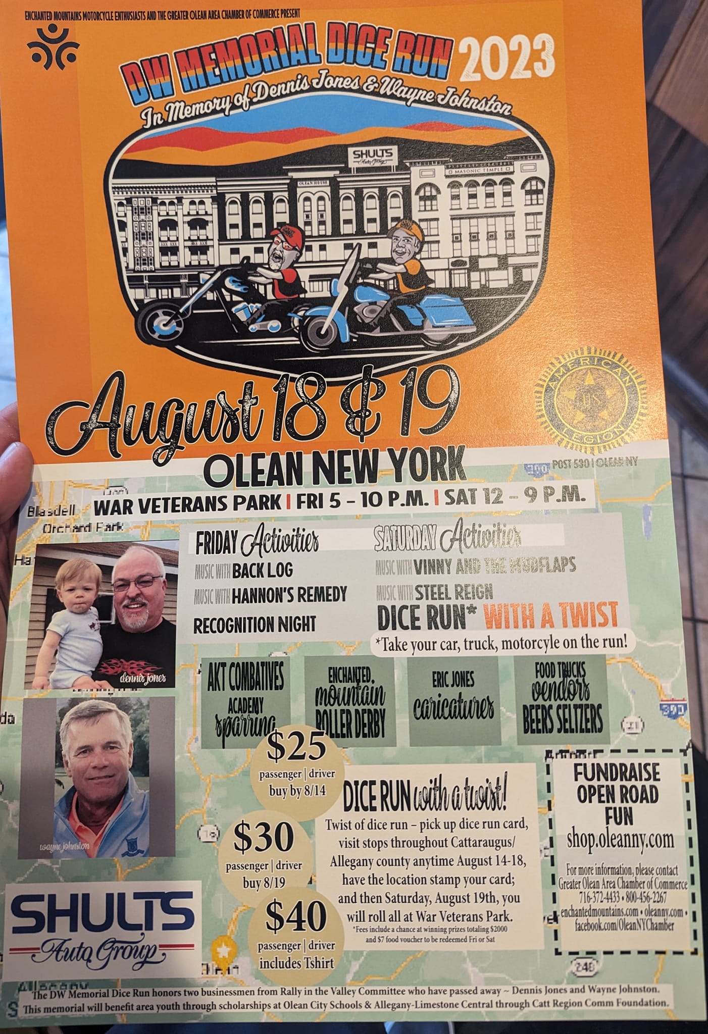 Rally in the Valley 2.0 and DW Memorial Dice Run