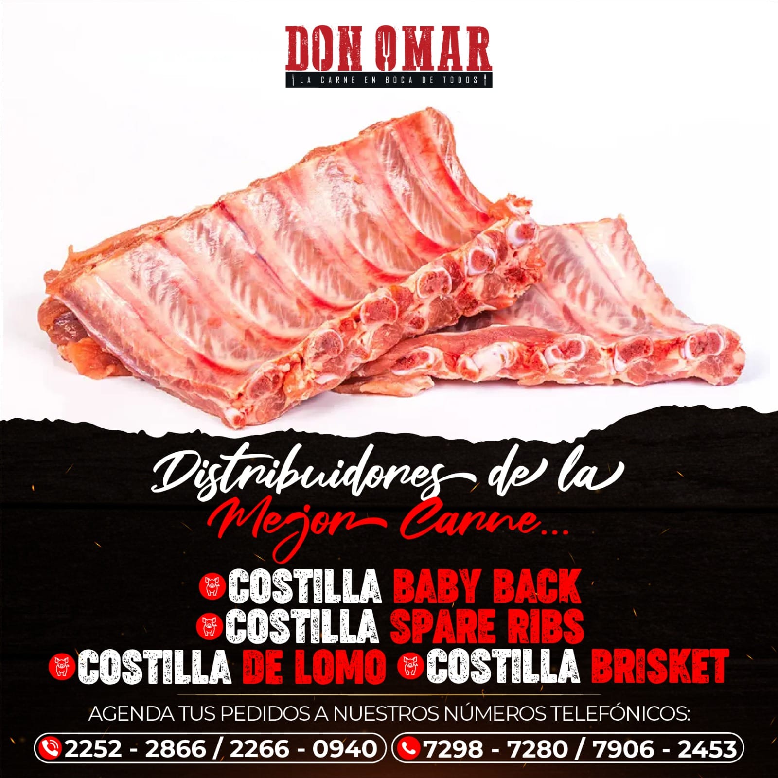 Distribuidora Don Omar Oficial. - La mejores COSTILLAS DE CERDO 🐷 las ...