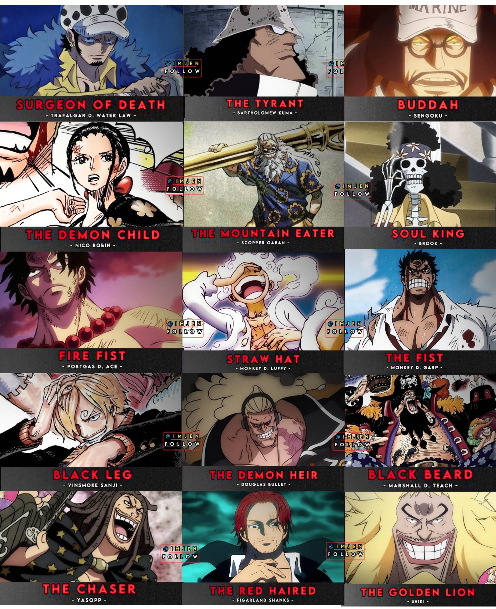 Imjen - BEST Nicknames in ONE PIECE 🔥🔥 #onepiece... | Facebook