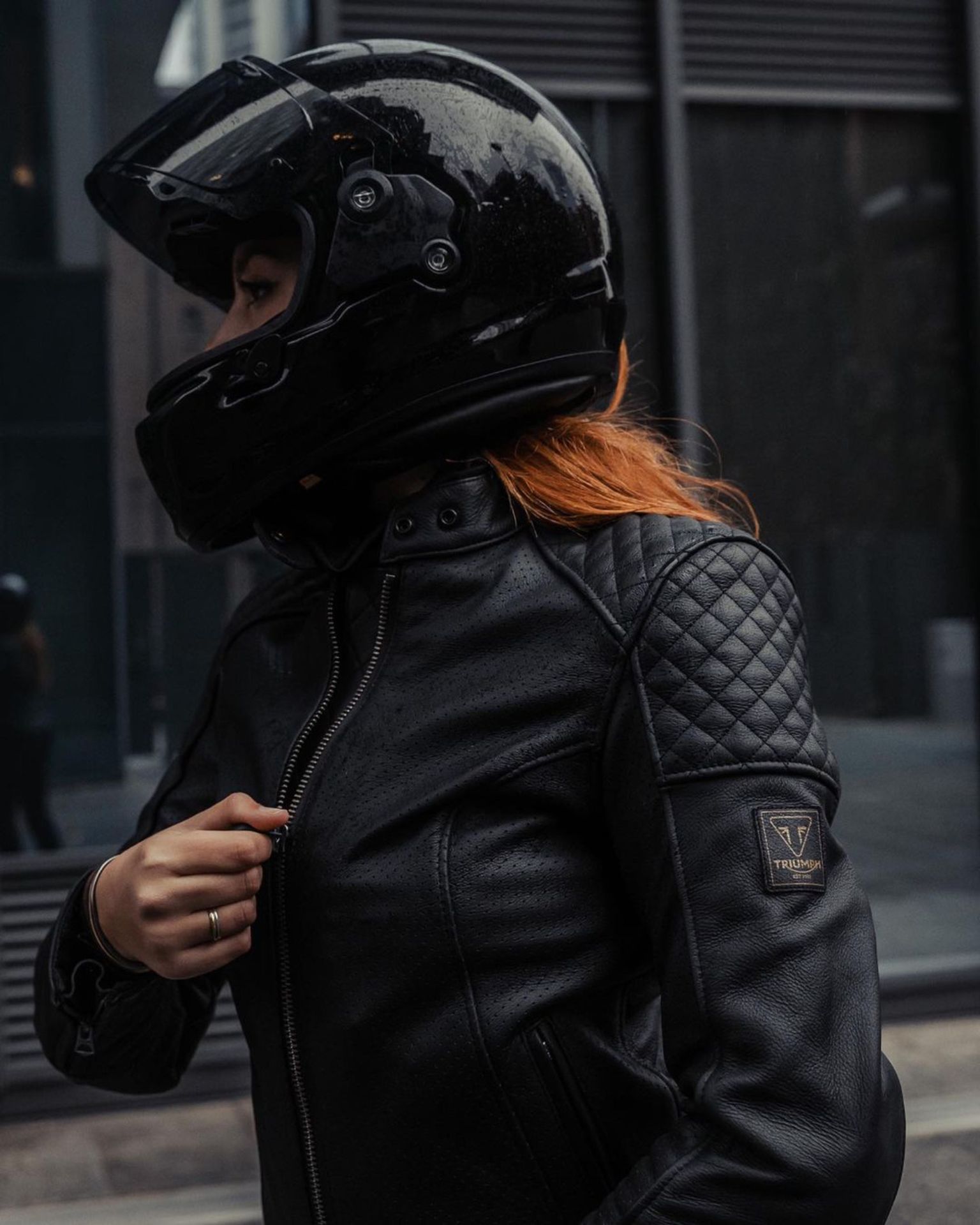 The Braddan Air Race Jacket boasts a thoughtfully perforated