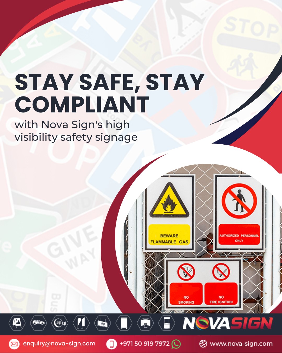 Nova - Stay safe, stay compliant with Nova Sign's high visibility ...
