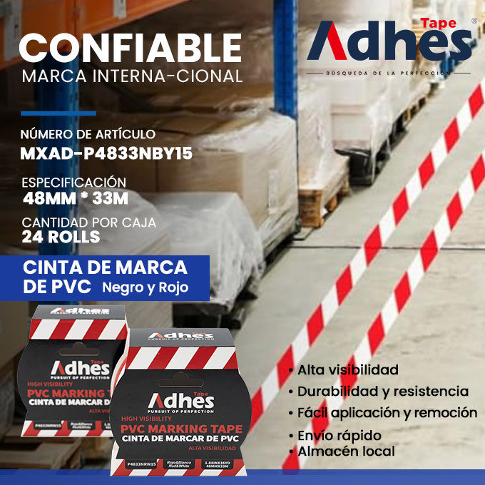 Adhes - ⚠️ ¡Seguridad a la vista! 🚧 Nuestra cinta de advertencia de PVC ...