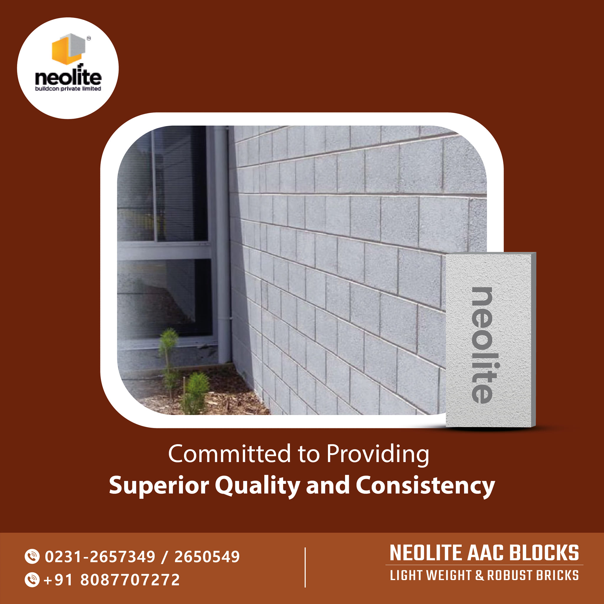 Build your construction stronger with... - Neolite AAC Blocks