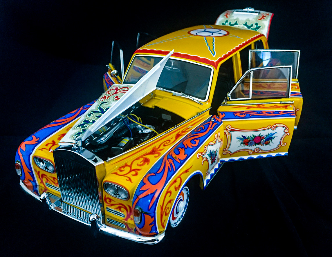 ミニカー 1965 Rolls Royce Phantom V J. Lennon John Lennon's psychedelic Phantom Rolls Royce die-cast model car