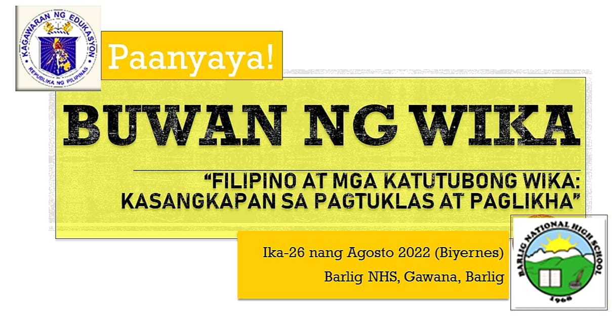 DepEd Tayo Barlig NHS - Paanyaya sa lahat! Magaganap bukas, Agosto 26 ...