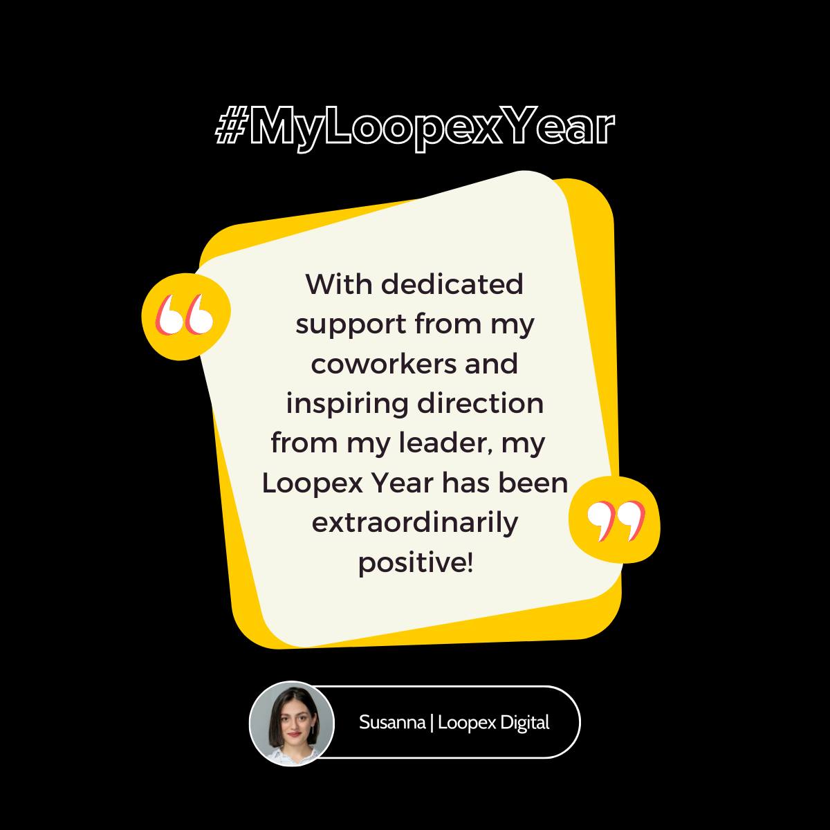 Loopex - It's been a year and a half since Susanna became a proud ...