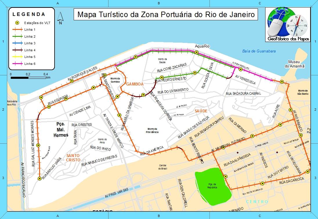 GeoFábrica dos Mapas - Exemplos de mapas: Mapas Turístico da zona ...