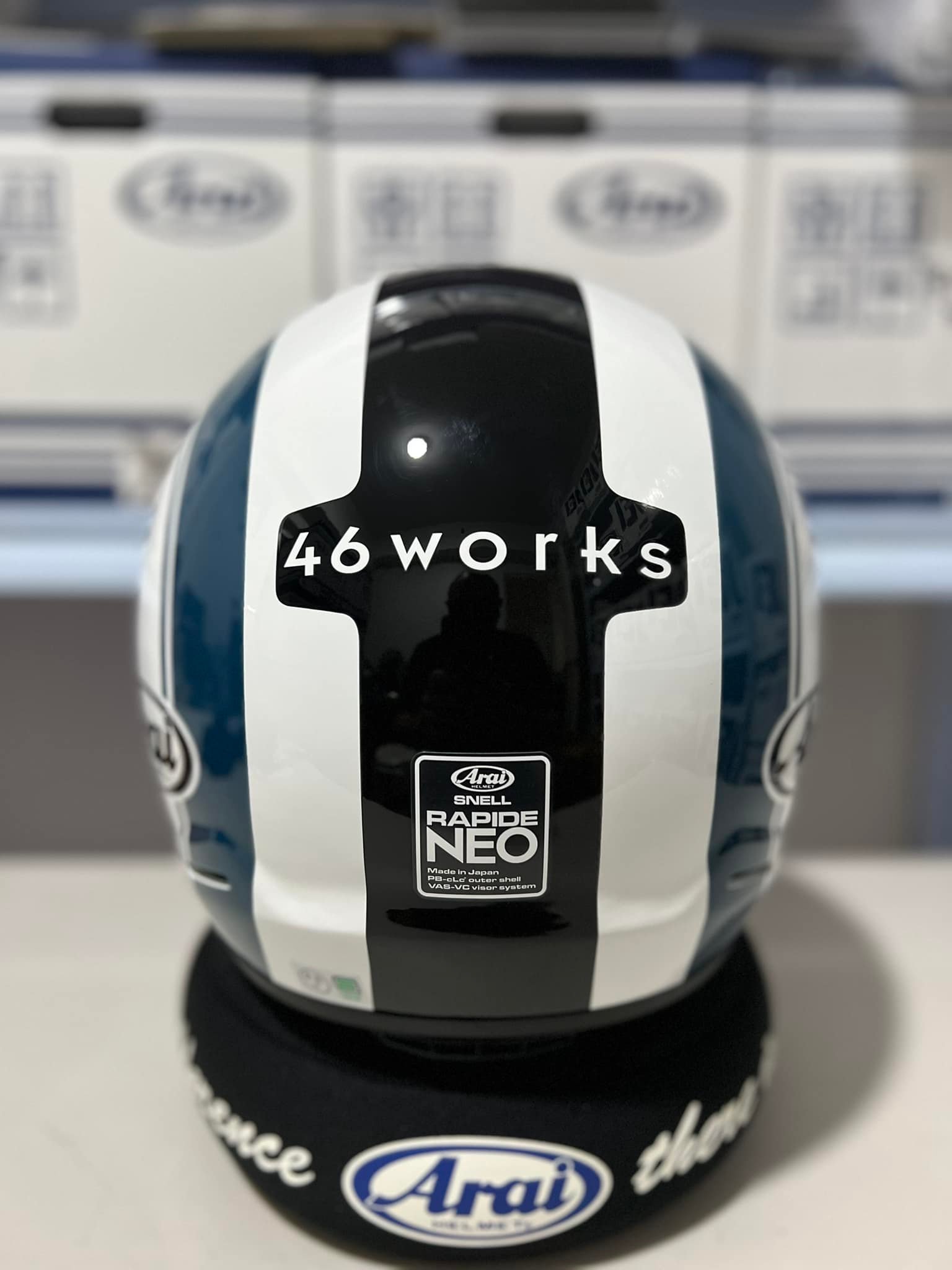 On hand! Arai Rapide Neo 46 Works size L For your motogear needs 