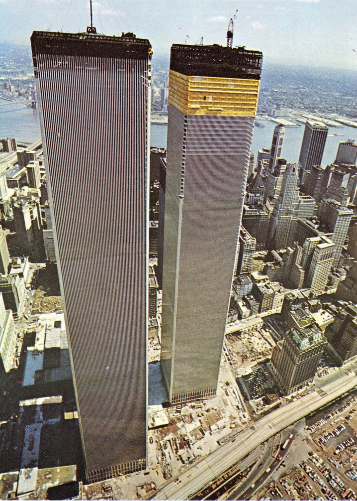 World Trade Center construction in 1972