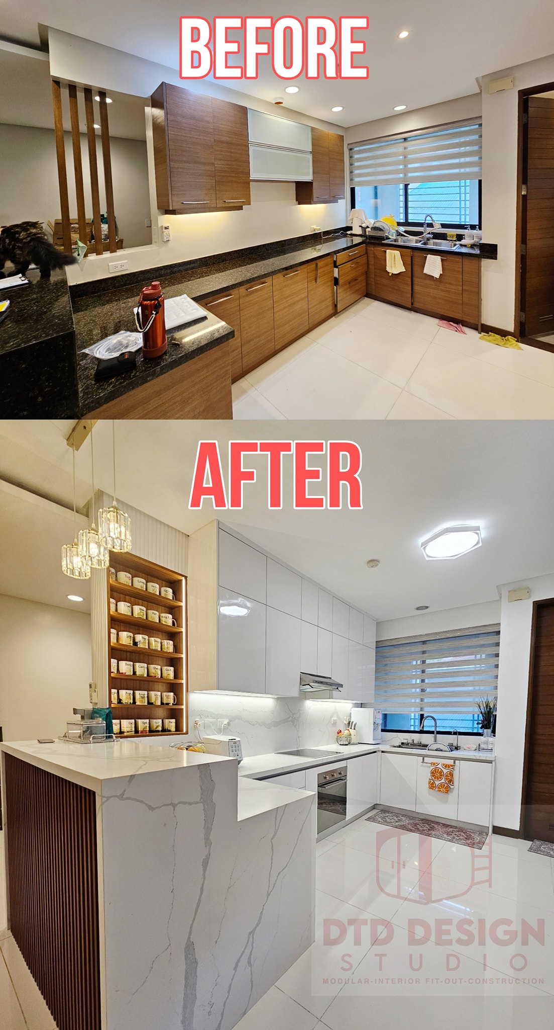 DTD - Before and After. Another Kitchen improvement by #TEAMDTD # ...