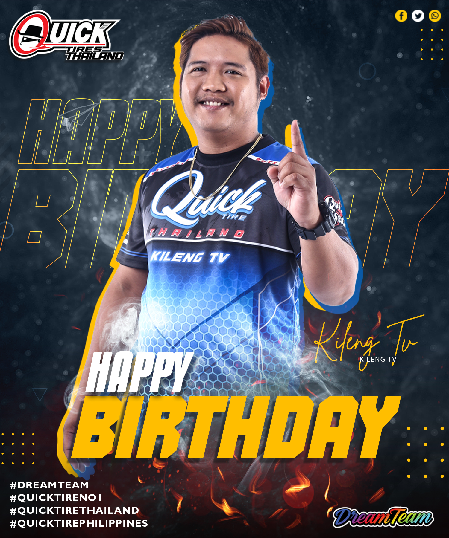 Happiest Birthday, Kileng TV 🎂🎉... - Quick Tires Philippines