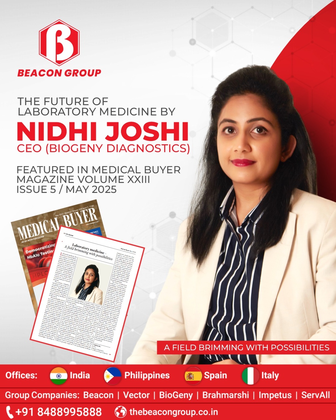 Beacon We’re proud to share that our CEO, Nidhi Joshi, is featured in