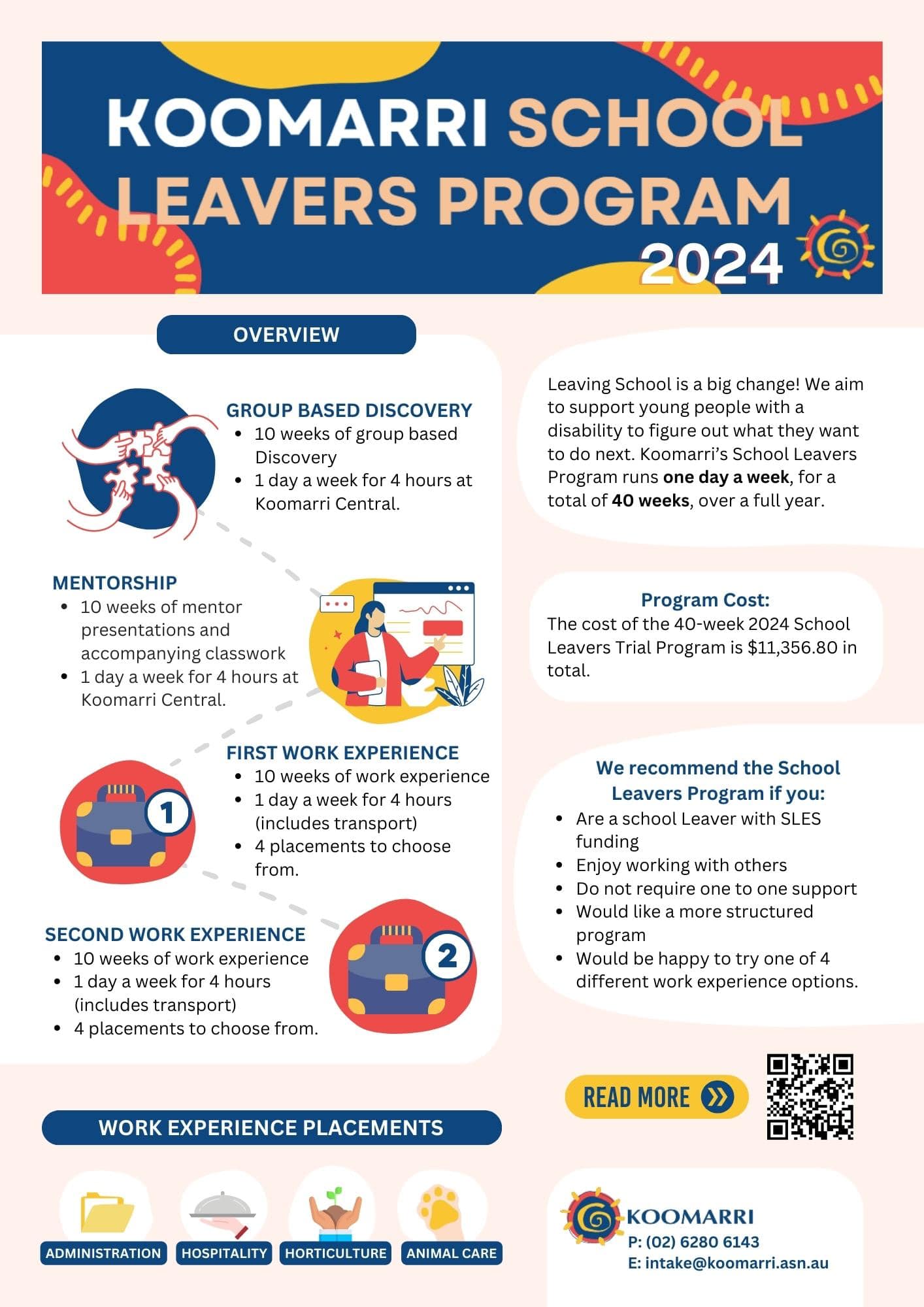 Koomarri - Introducing our School Leavers Program 2024:... | Facebook